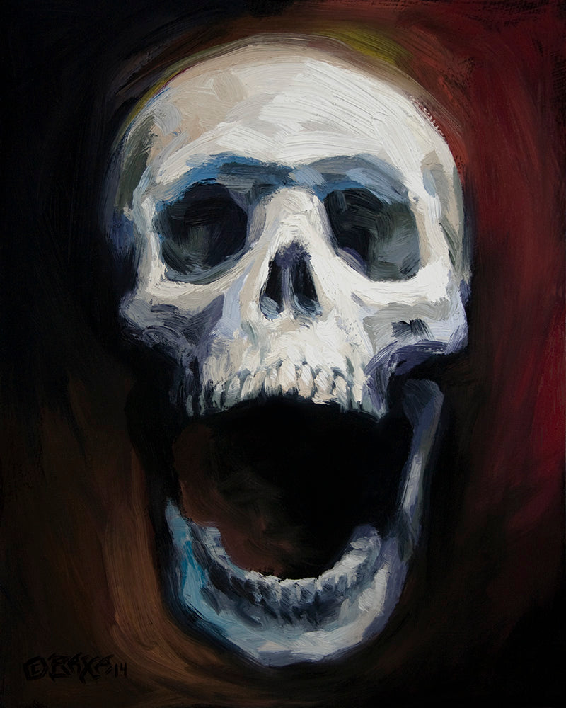 Screaming White Skull