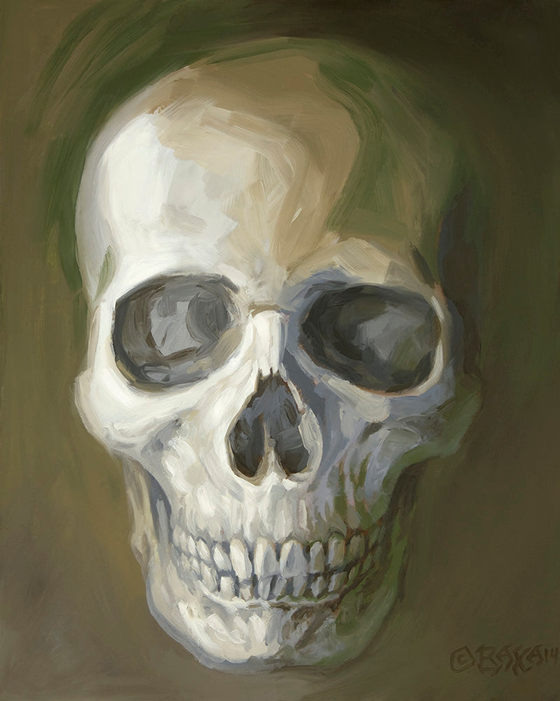 Skull, Soft Green